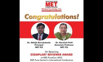 MET Academicians receives Exemplary Reviewer Award